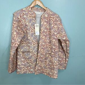 Maison Hotel Jomy Kimono Paisley In Creme Size Large MISSING BELT‎